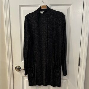 J. Crew Charcoal Open Front Cardigan